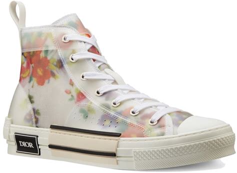 dior floral high tops|b23 high top sneaker price.